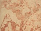 an image of a drawing of a group of angels in a landscape