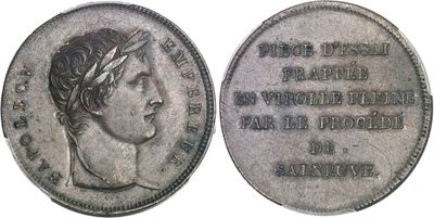 gros plan d'une pièce de monnaie sur laquelle figure une tête de femme