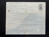 an old piece of paper with a drawing of a man on it