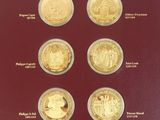 an image of a picture of a set of coins in a display case