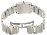 an image of a stainless steel bracelet with a diamond clasp