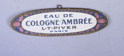 a sign on the wall that says eau de cologne ambre