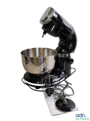 an image of a mixer and a bowl on a stand