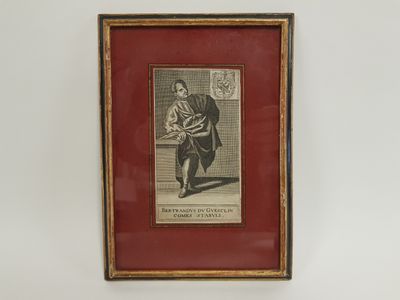 "Portrait de Bertrand Du Guesclin Comes Stabuli" - Gravure a…