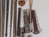a lot of tools that are laying out on the table
