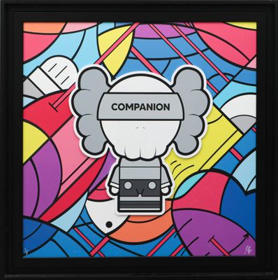 dessin représentant un personnage de dessin animé avec le mot « companion » écrit sur sa tête