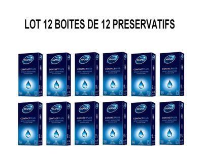 boites de 12 préservatifs Contact Plus Manix, soit 14…
