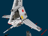 a lego model of a star wars fighter plane