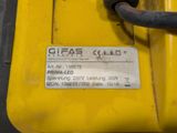 a close up of a yellow box with a label on it