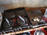 a stove that has four burners on top of it