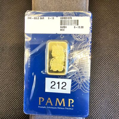 lingot d'or Pamp