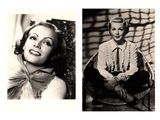 two black and white photos of a woman sitting in a chair and a woman sitting in a chair