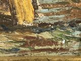 an image of a painting of a waterfall in the middle of a river