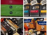 de nombreux types de cafés exposés dans un magasin