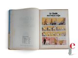 an open book with a picture of a cat on it