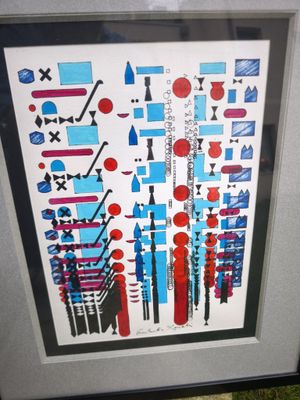 Constantin XENAKIS (1931-2020) : "Composition bleu/rouge/noi…
