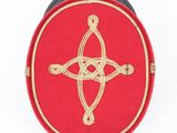 an image of a red box with a gold cross on it
