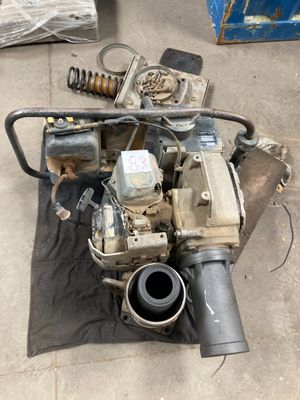 a small engine that is sitting on the ground