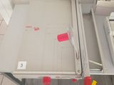 a table that has a piece of paper on top of it