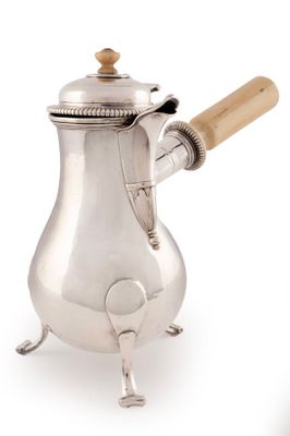 CHOCOLATIERE en argent, NANTES 1749-1750 par Gabriel GRAVES reçu en 17 - Photo 1