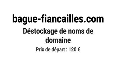 Nom de domaine bague-fiancailles.