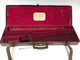 a suitcase that is open on a stand