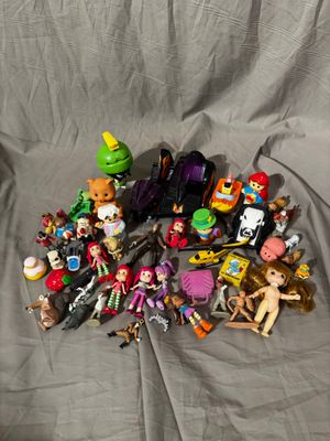 Lot de jouets, figurines vintage - Non testé