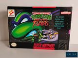 teenage mutant heroes super nintendo game box