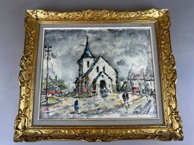 ROBERT LE BERGER (1905-1972) Église de Bréauté (Seine-Mariti…