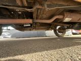 a close up view of the underside of a vehicle