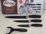 une photo d'un coffret de couteaux de cuisine et d'un aiguiseur