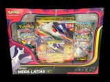 a box of pokemon mega - latias on the table