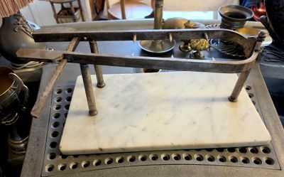 a large scale sitting on top of a table