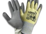 an image of a pair of yellow and gray gloves