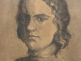 un vieux dessin représentant une femme portant des lunettes