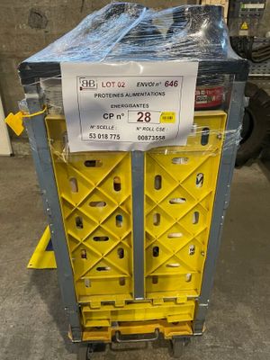 a cart that has a lot of items on it