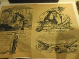 two pages of an old book with illustrations on them