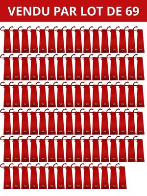 une affiche sur laquelle figurent plusieurs parapluies rouges