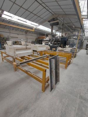 a large room with a lot of tables and chairs in it