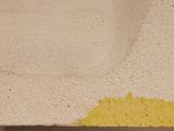 a picture of a painting with yellow paint on it