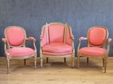 three chairs with pink upholstered upholstered upholstered upholstered upholstered upholstered upholstered upholstered