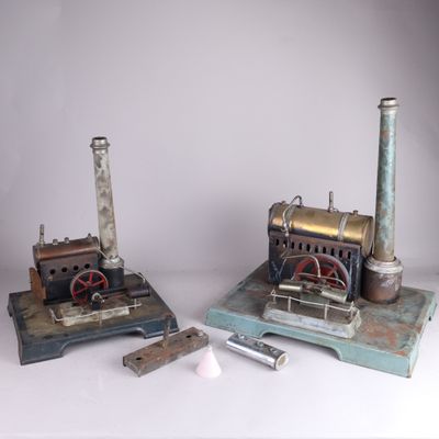 Ancien Jouet Tôle Lithographié Mécanique Gigi Pingouin Joustra Made In