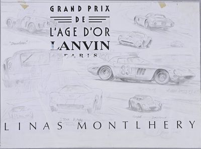 an image of a drawing of a line of cars on a sheet of paper