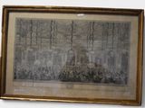 painting of a large group of people in a large room