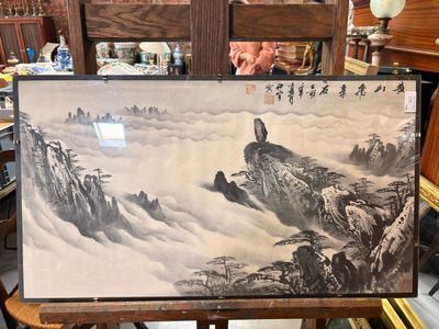Réunion de six estampes et reproductions asiatiques sur les …