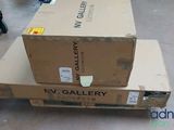 two boxes stacked on top of each other on the floor