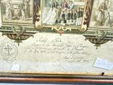 a picture of a painting on display in a museum