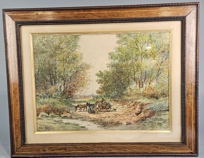 Emile HENRY : "Ramassage du bois".