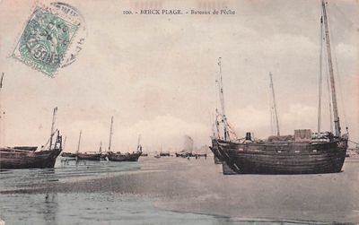 10 CARTES POSTALES LA PECHE : Petite Sélection. "Berck Plage…