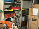 a room with a lot of boxes and boxes on the shelves